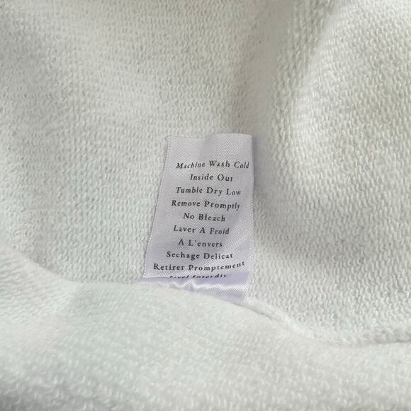 Frank & Eileen Ella The Easiest Dress Triple Fleece In White Size Medium - Large - Picture 11 of 11